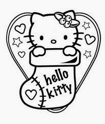 Christmas Hello Kitty Coloring Pages 5