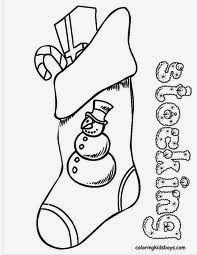 Stocking Coloring Pages 5