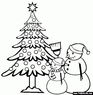 Christmas Colouring In Pages To Print 1