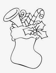 Stocking Coloring Pages 1
